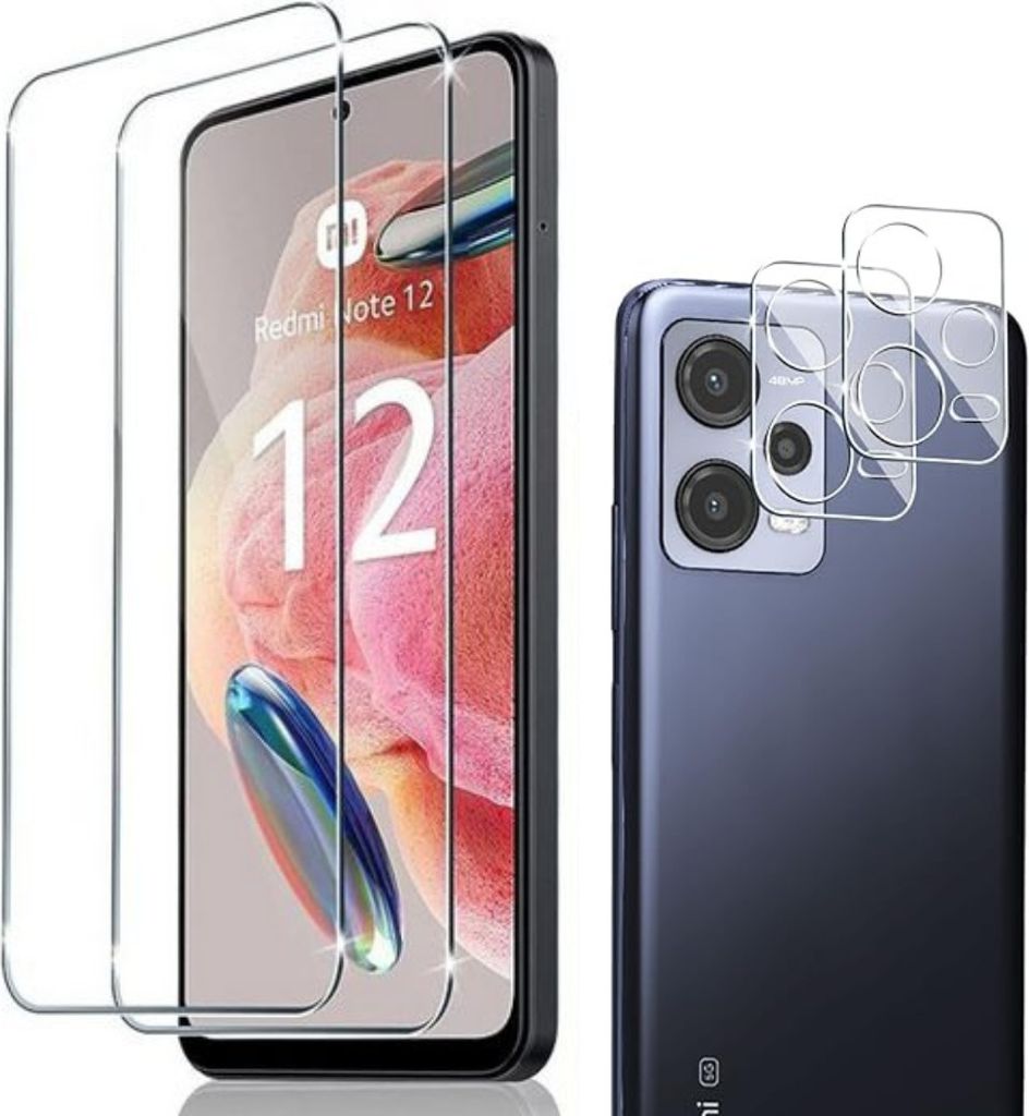 2X Schutzglas für Xiaomi Redmi Note 12 5G Panzerfolie Produktbild 