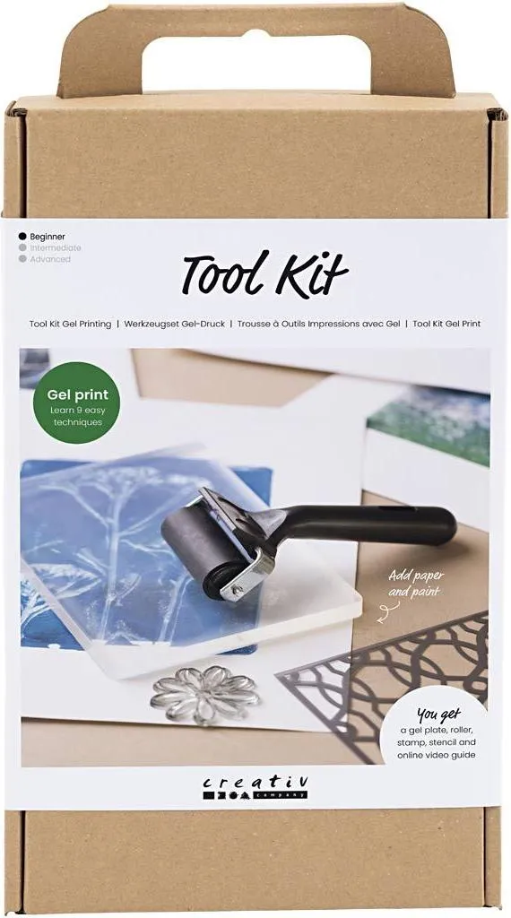 Kit Professionale Stampa Gel Creativ Company - Monoprinting 9 Tecniche