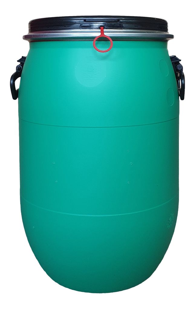 60 Liter grün Fass Behälter Kunststoff Tonne Kunststofffass Plastiktonne. 