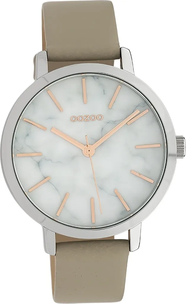 Oozoo orologio in pelle da donna analogico al quarzo bracciale taupe marrone chiaro Timepieces D2UOC10112