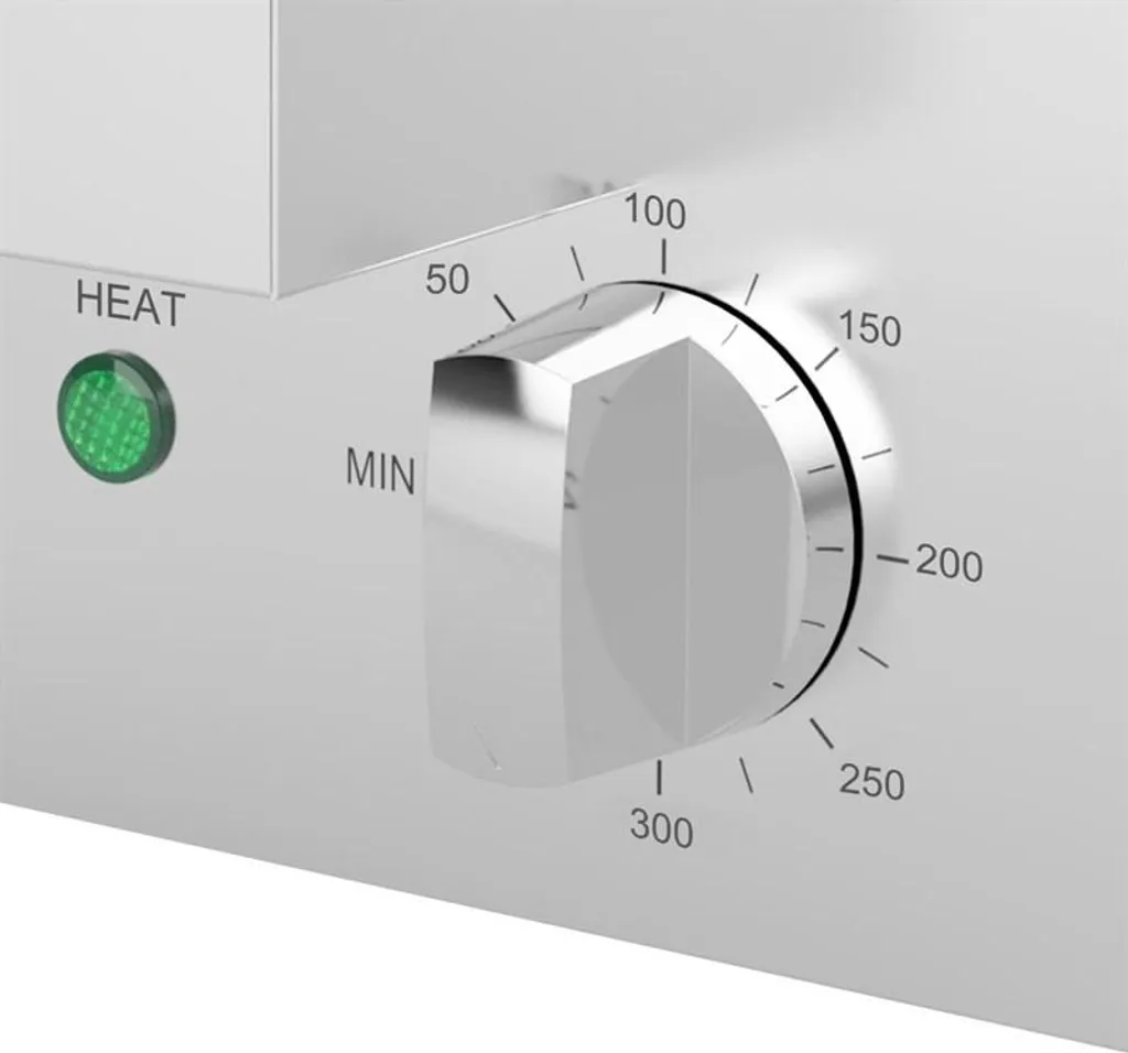 Gril fonte Buffalo 2,8 kW robuste - Plaque de cuisson rapide pro - 5