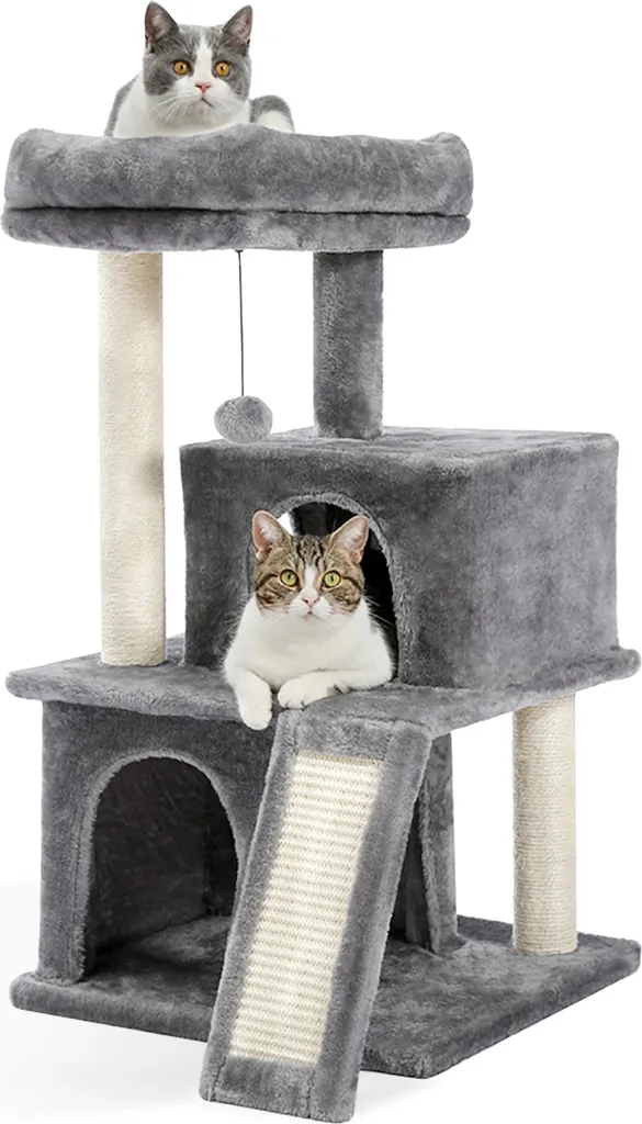 Arbre à chat pour grand chat d'appartement modèle AMT0140GY-LF