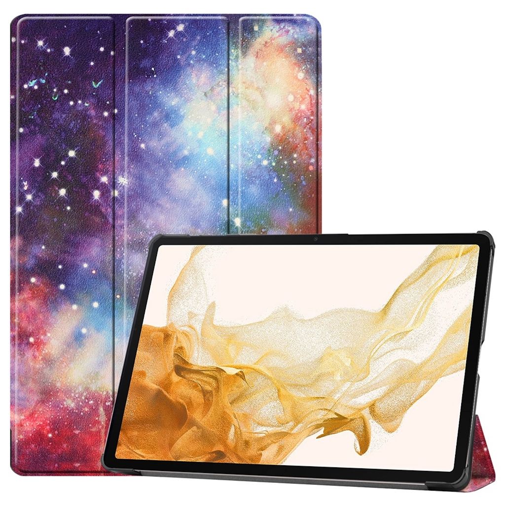 Für Samsung Galaxy Tab S10 Plus / S9 Plus FE 3folt Wake UP Smart Cover Tasche