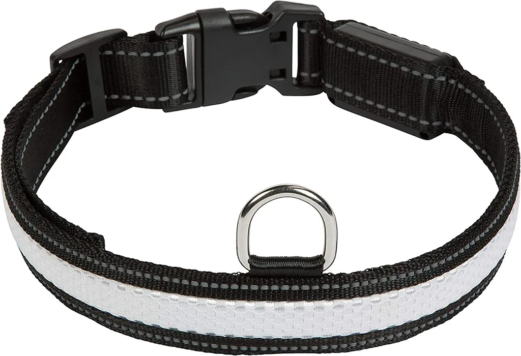 Collier Chien Lumineux RGB USB EYENIMAL 3 Modes de Couleurs Taille Large