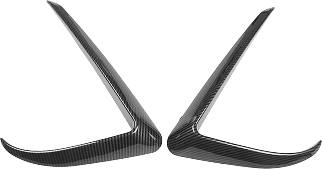 2 Paupières de Phares Antibrouillard en Carbone pour Tesla Model 3