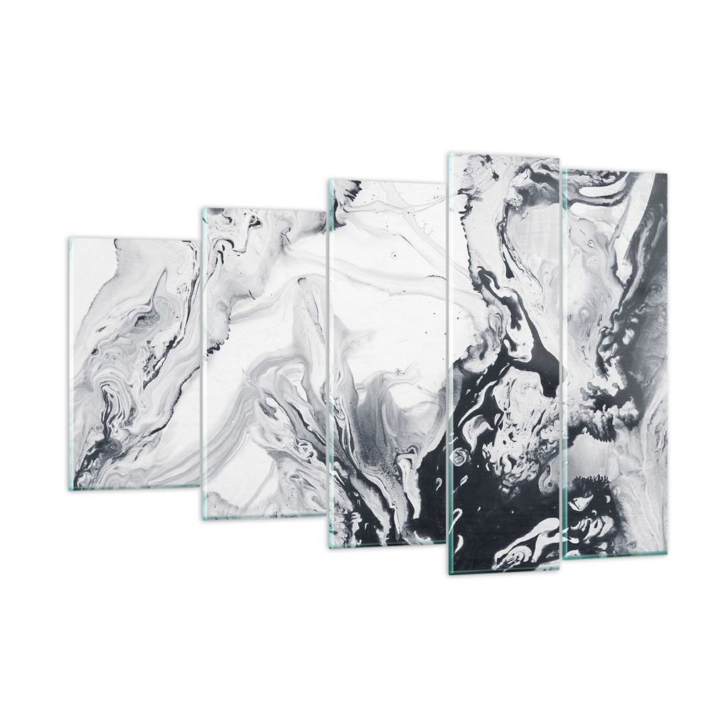 Bilder auf glas - Abstraktion modern - 150x100cm - Glasbilder - Wandbilder - Kunstdruck - zum Aufhängen bereit - Wanddekoration aus Glas - Glas Bi...