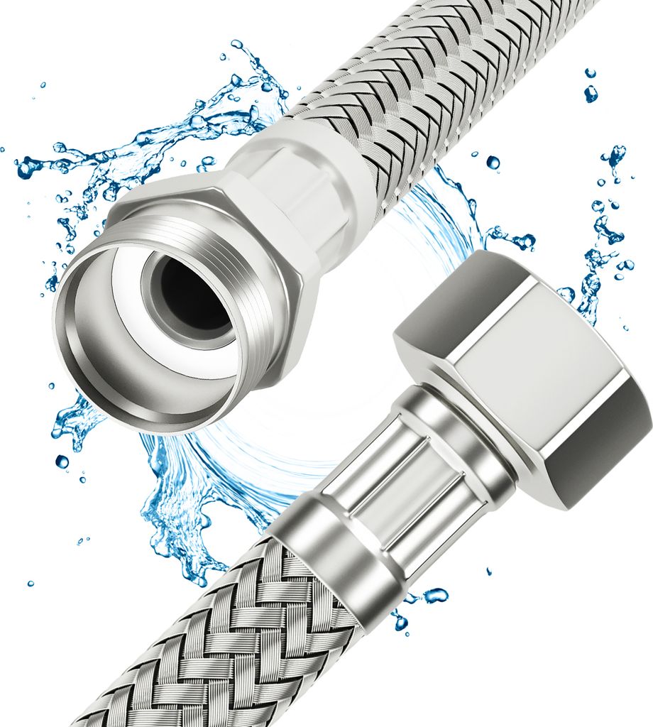 Flexschlauch 200 cm mit 3/8" ÜM und AG aus Edelstahl Produktbild 