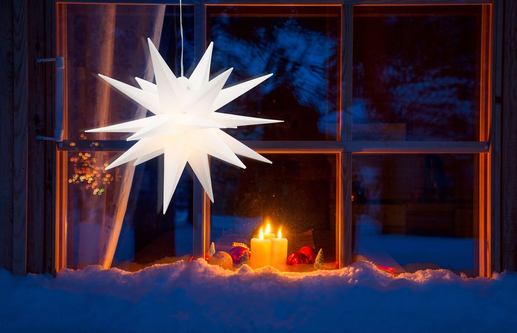 Led Stern Aussen LED-Adventsstern 3x Kleine Sterne Weiß Aussen