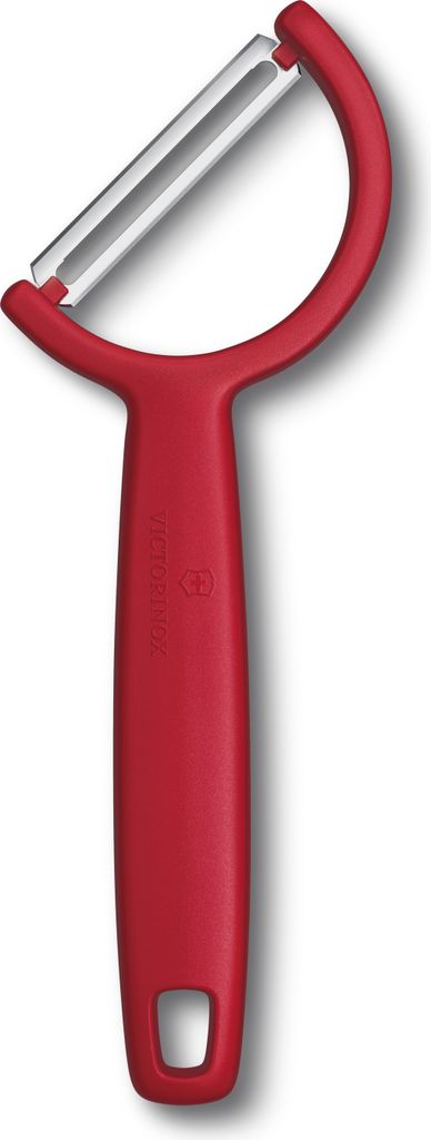 Victorinox Rho, Obst & Gemüse, Gerades Schälmesser, Edelstahl, Rot, Polypropylen, Hängeschlaufe