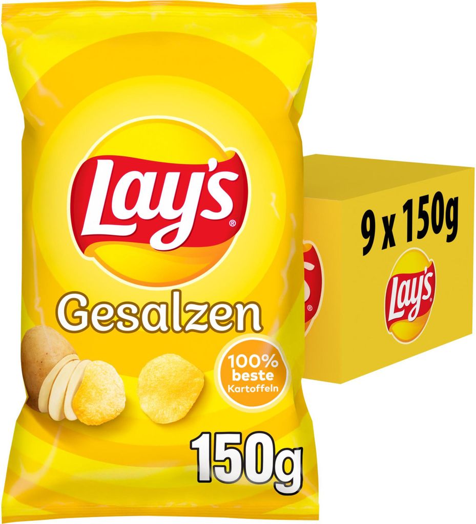 Lay's Gesalzen 9X150G Produktbild 