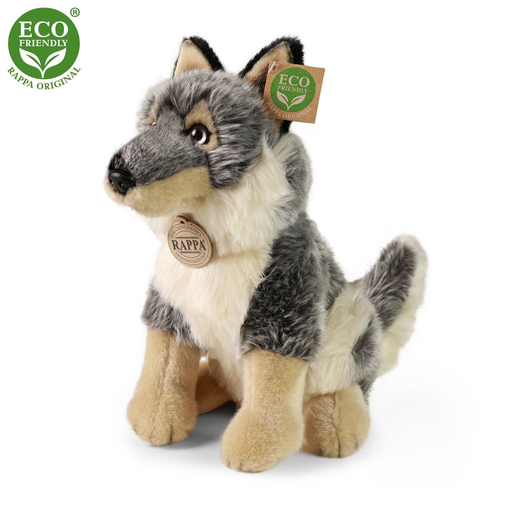 Plüschwolf 28 cm umweltfreundlich Produktbild 