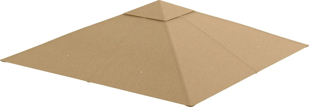 Toile de Rechange pour Tonnelle 3x3m Beige Protection Solaire Extérieur