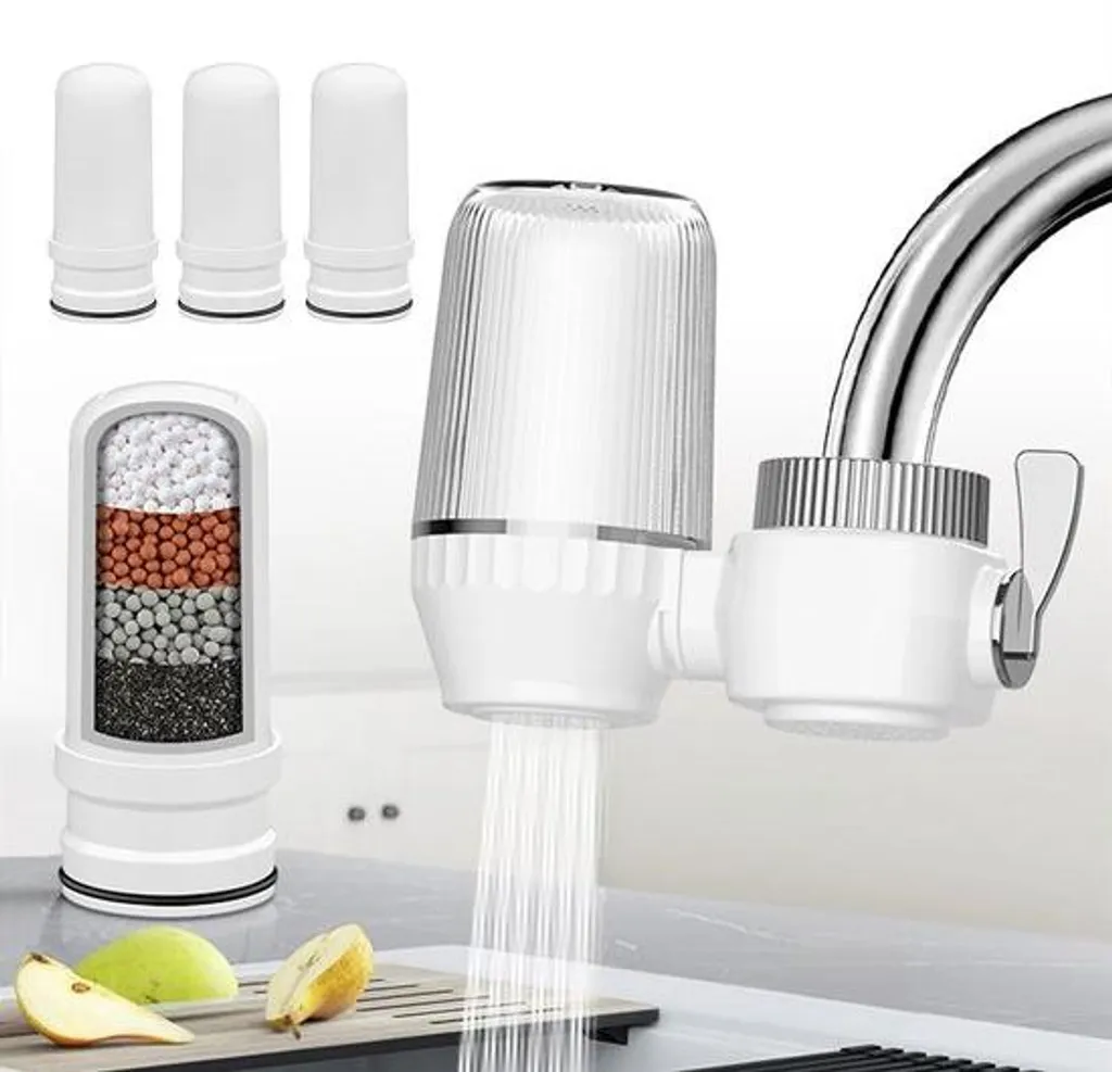 Filtre à eau sur robinet cuisine système de microfiltration multicouche
