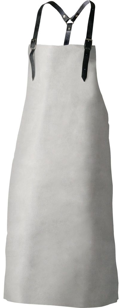 Delantal de cuero dividido gris, modelo Knut L., de Imagen del producto 