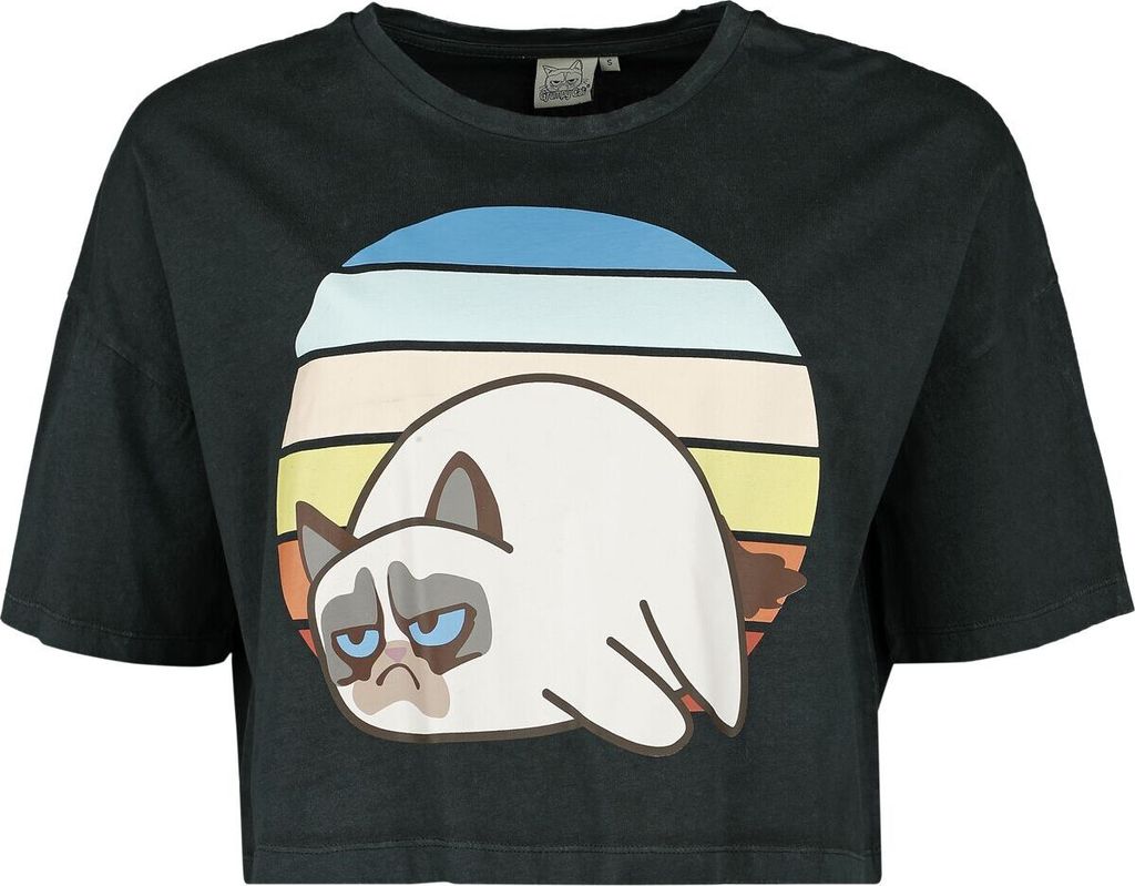 Grumpy Cat Top Damen Grumpy Sunset multicolor XXL