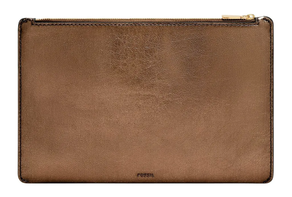 Fossil Sac d’Accessoires Pouch Bronze - Pochette Élégante Multi-usage - 3