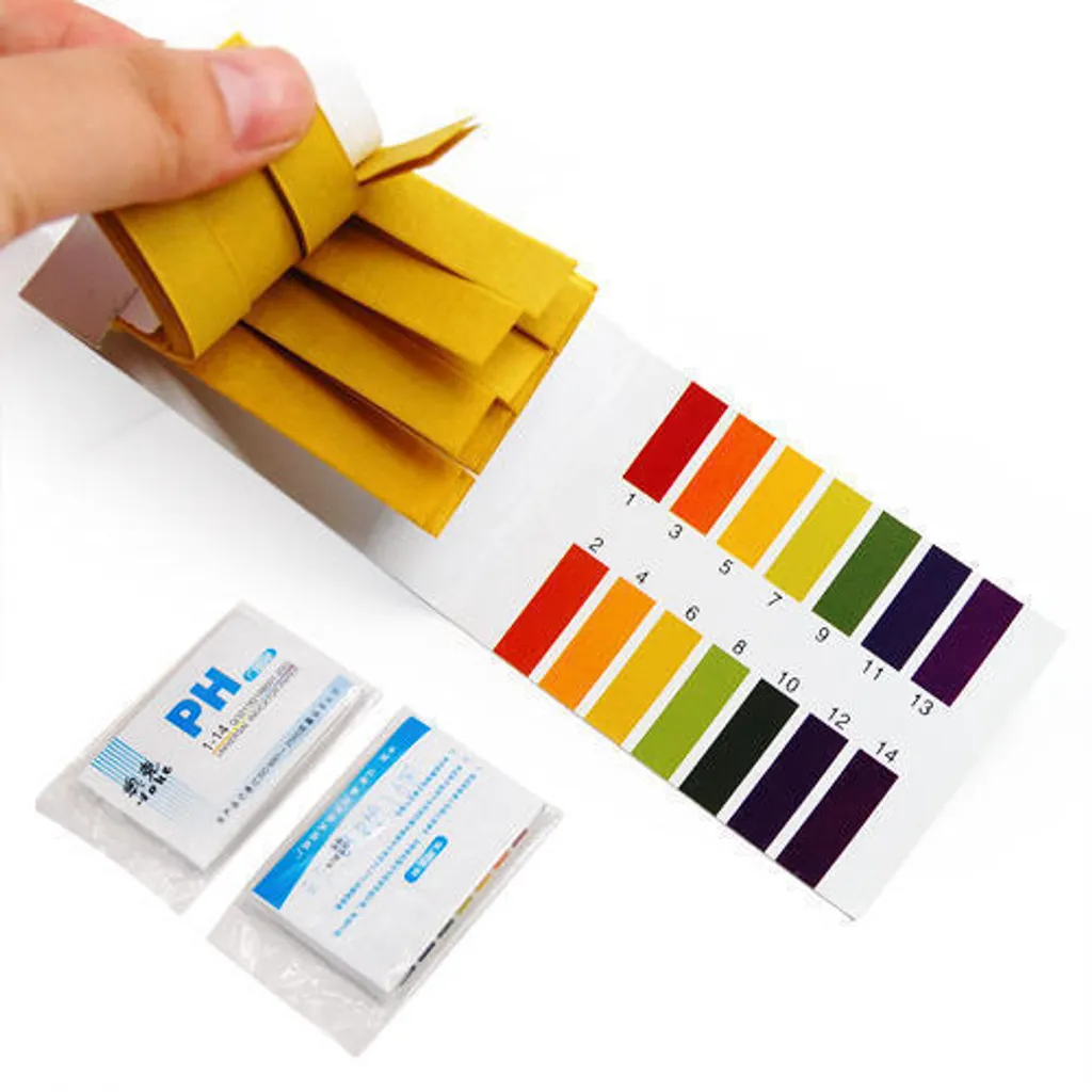 Bandelettes test pH 1-14 pour vérifier l'acidité de l'eau - Pack de 80 - 7