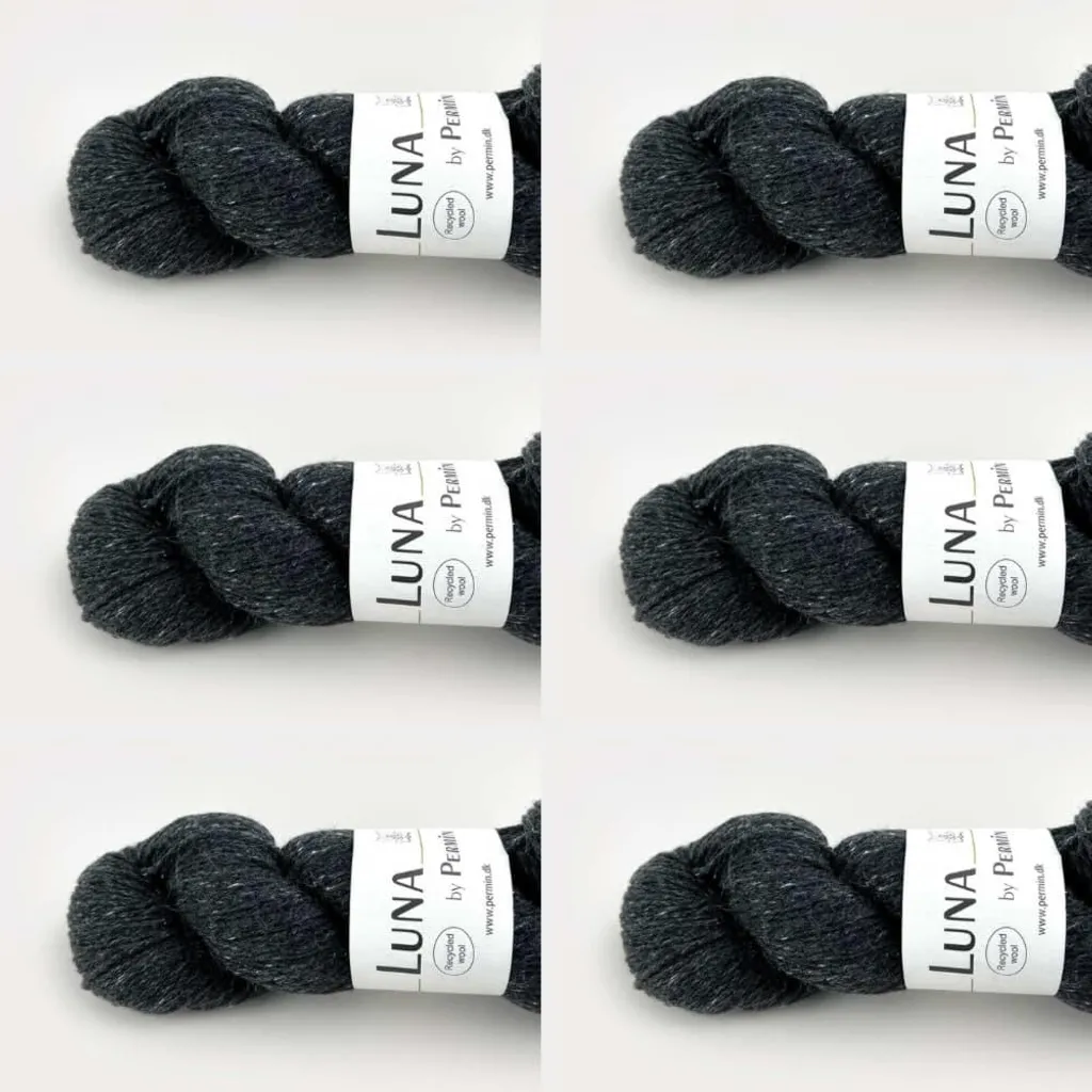 Laine Écologique Douce sans Mulesing : 6 Pelotes Permin Luna Anthracite