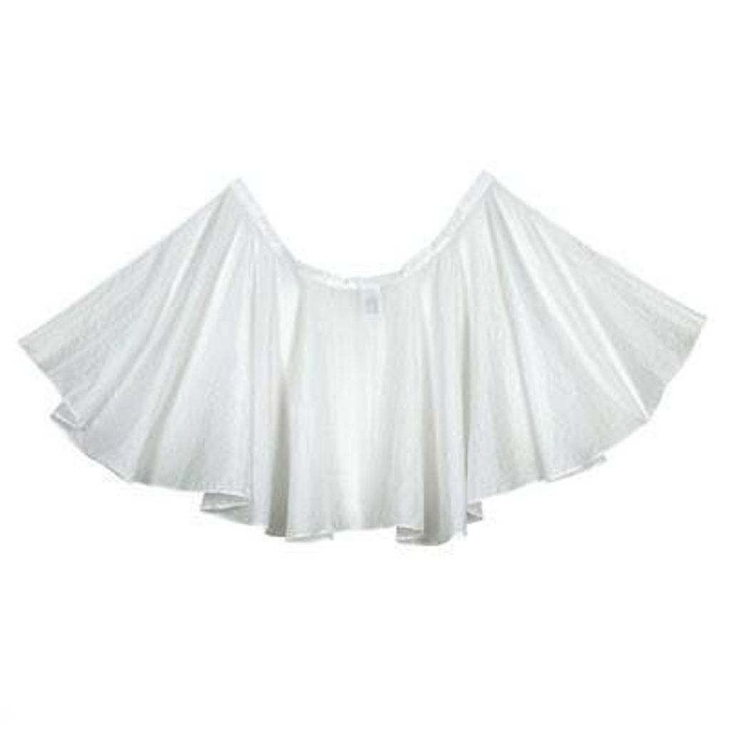 Comair Frisierumhang Crash weiss kurz 85x85cm Cape Crash short white