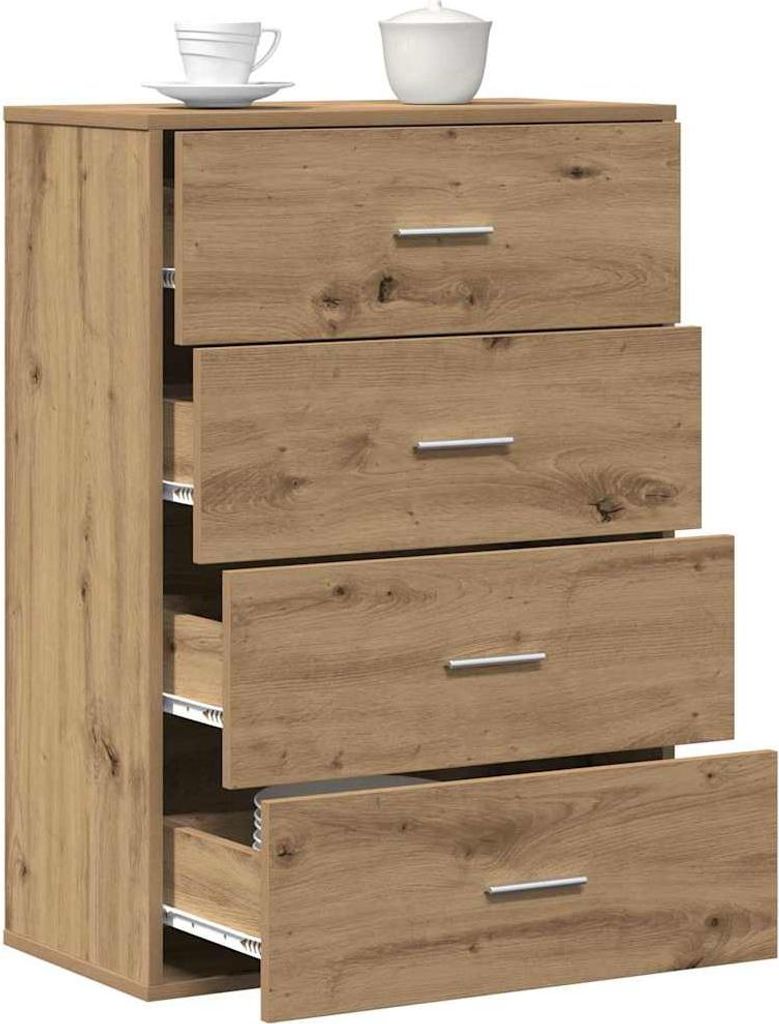 vidaXL Sideboard Artisan-Eiche 60 x 31 x 84 cm Produktbild 