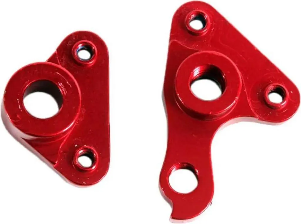Patte de dérailleur MSC Zion MPS2 arrière Rouge M12 x 135 mm CNC