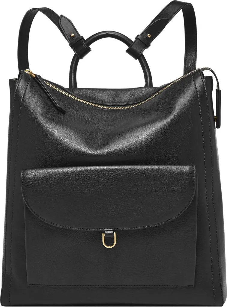 Sac à dos de loisirs Fossil Parker en noir - Sac épaule femme élégant