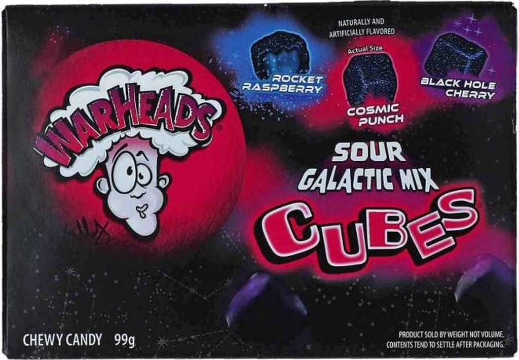 Warheads Cubes Galactic Mix Sour 99g Produktbild 