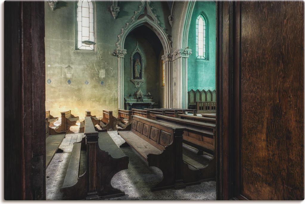 ARTland Leinwandbild Lost Place - Kirche - verlassene Orte Produktbild 
