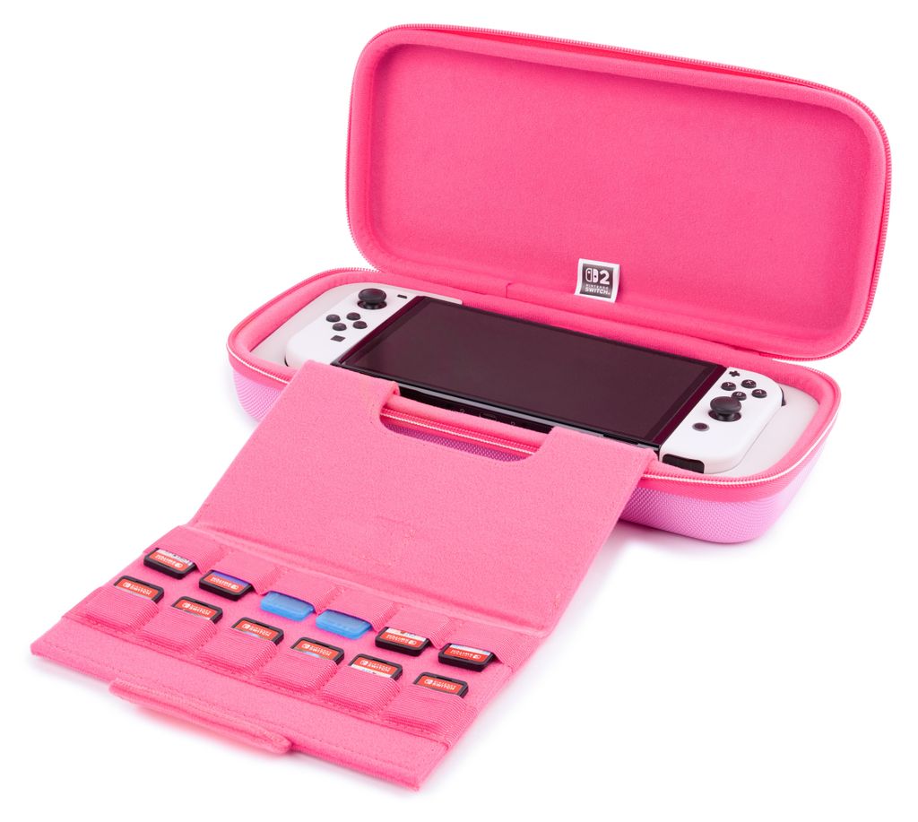 RDS Industries 663293113569, Hartschalenkoffer, Nintendo, Pink, Nintendo Switch 2, Nintendo Switch OLED, Nintendo Switch, Reißverschluss, Princess...