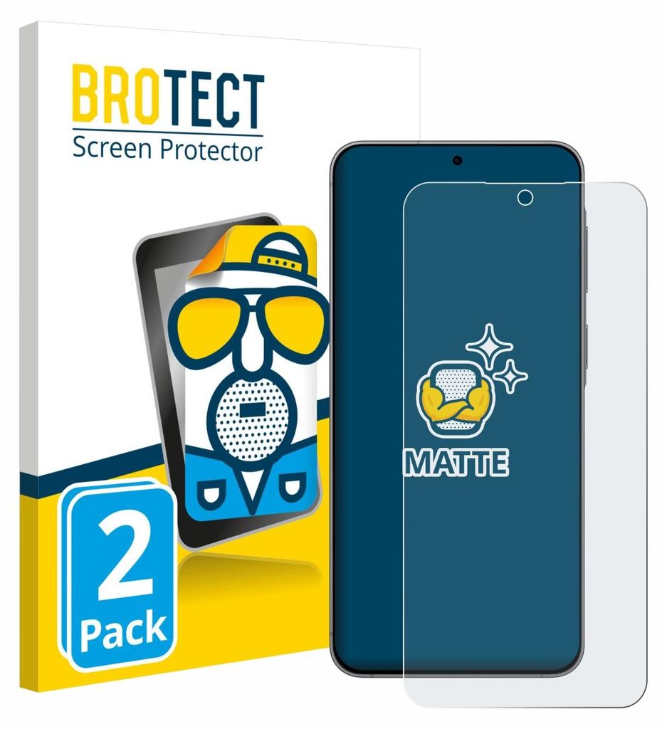 2x BROTECT Schutzfolie für Samsung Galaxy A57 5G Displayschutz Displayschutzfolie Folie Matt Entspiegelungsfolie