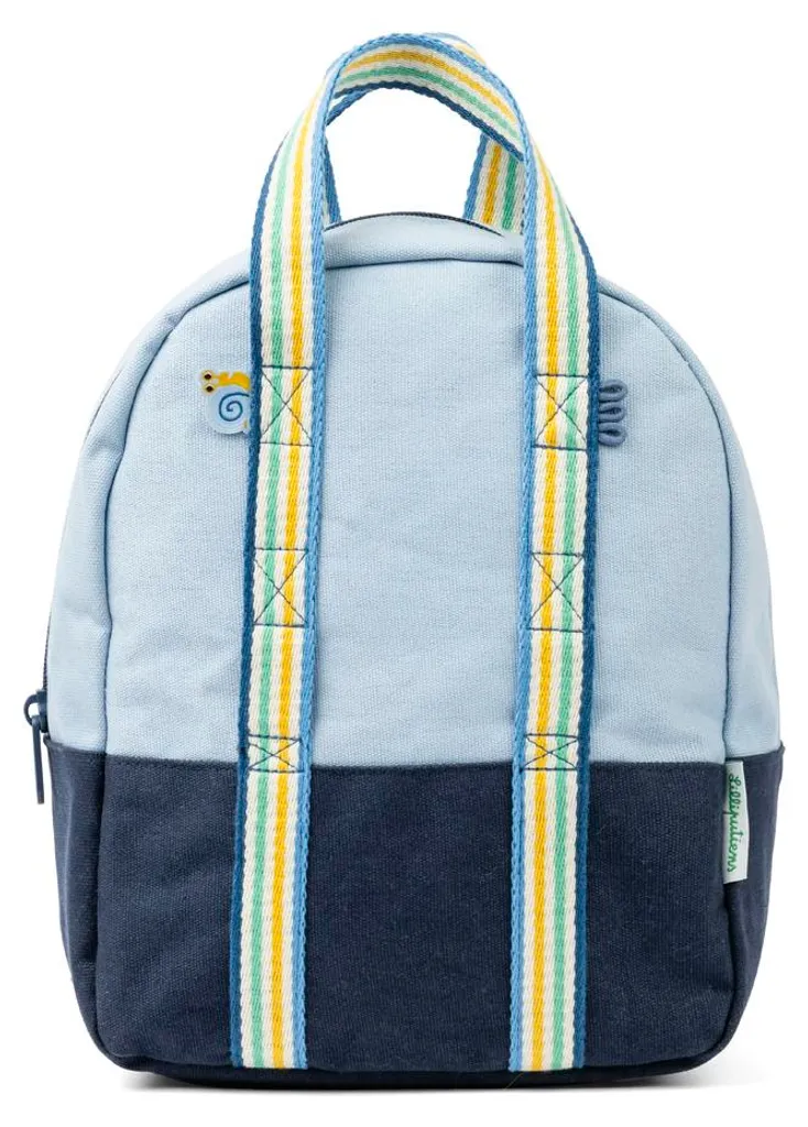 Lilliputiens Sac à dos bleu Océan pour enfant - Petit sac d'école léger