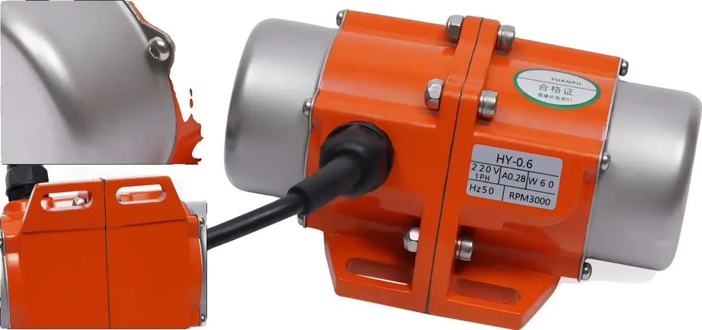 Moteur vibrant anti-bruit pour supprimer les blocages de trémie 220V