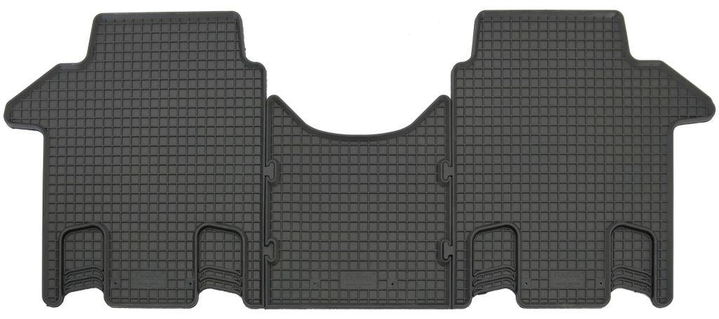 Gummifußmatten Set 3-teilig für VW T7 Multivan (10/2021-), schwarz