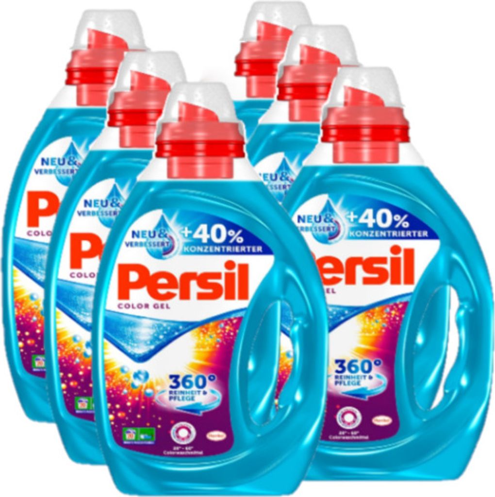 Persil 31912 Color Gel 6er Pack Colorwaschmittel Gel 6x1 Produktbild 