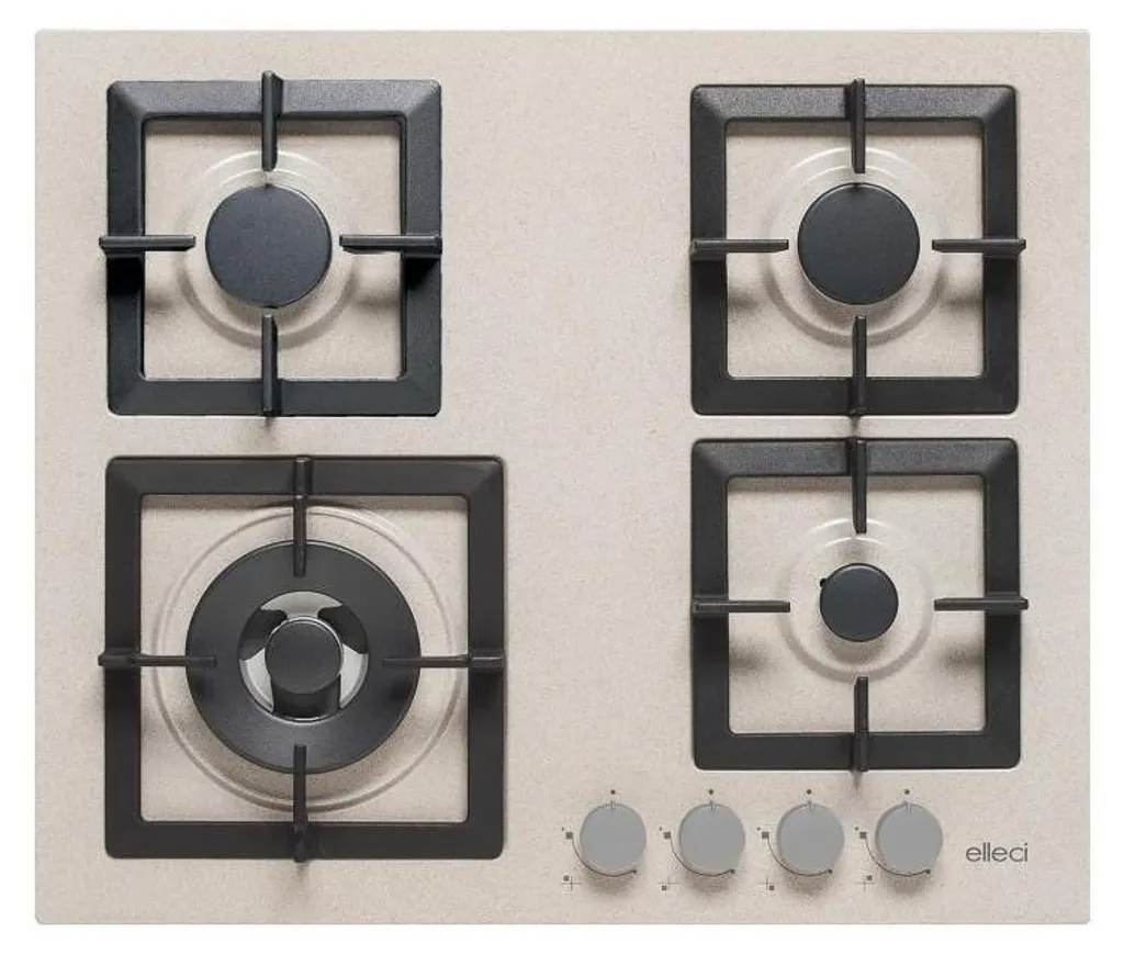 Table de Cuisson Gaz 60 cm Elleci Plano 60 G51 Avena pour Cuisine Intégrée