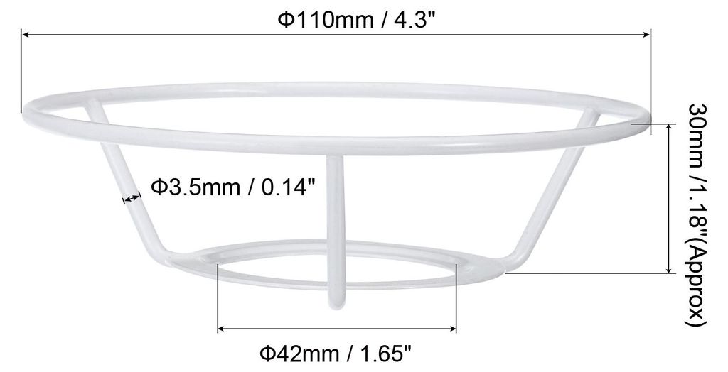 4.3" E26 E27 Lampenschirm Ring Gestell mit Europ?ischer Installateur 3 Pack Lampenschirm Halter Draht Rahmen Heimwerker Trommelring fš¹r Tisch St...