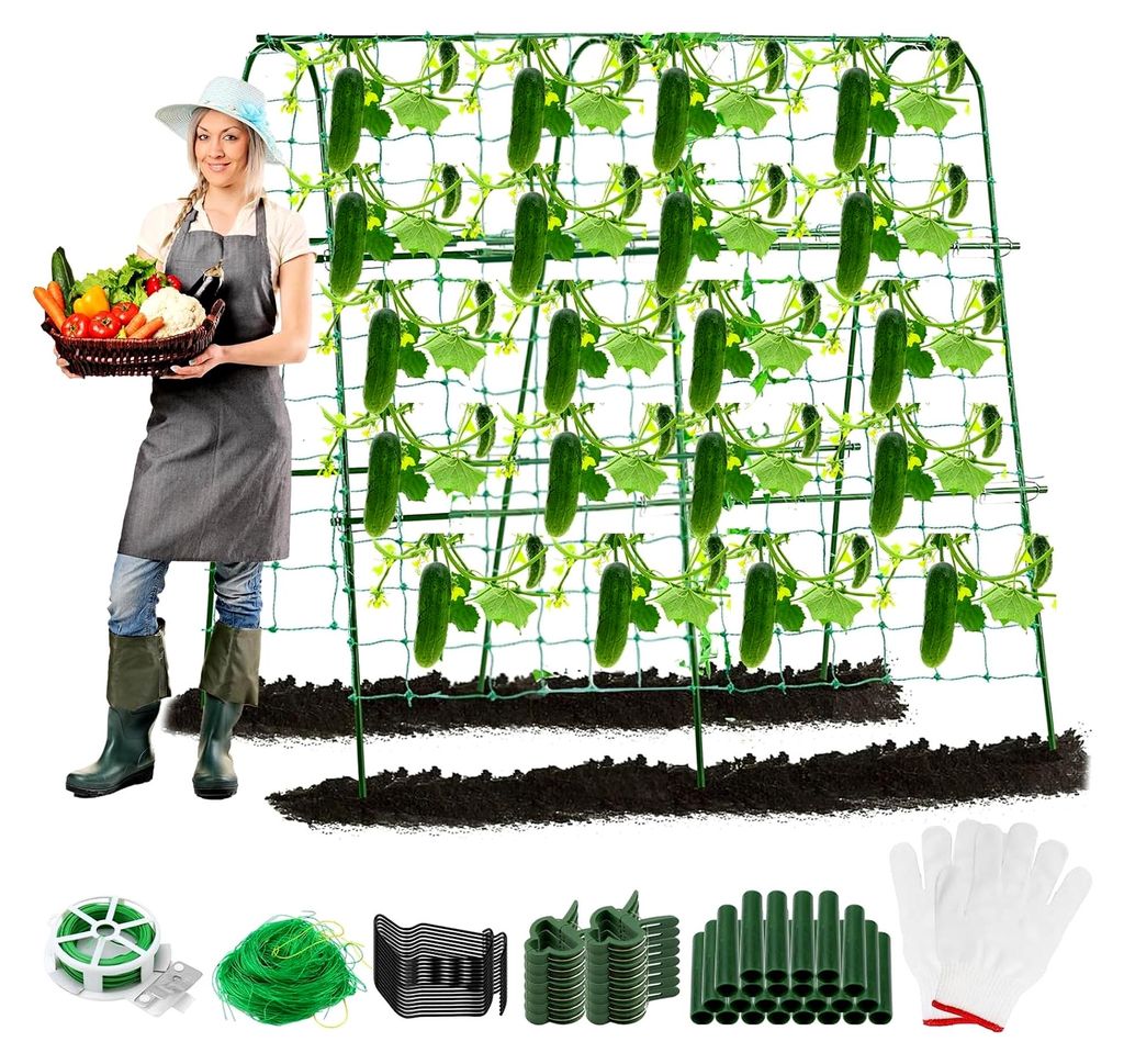 Rankgitter für Gurken und Kletterpflanzen, U-Rankgitter für den Garten