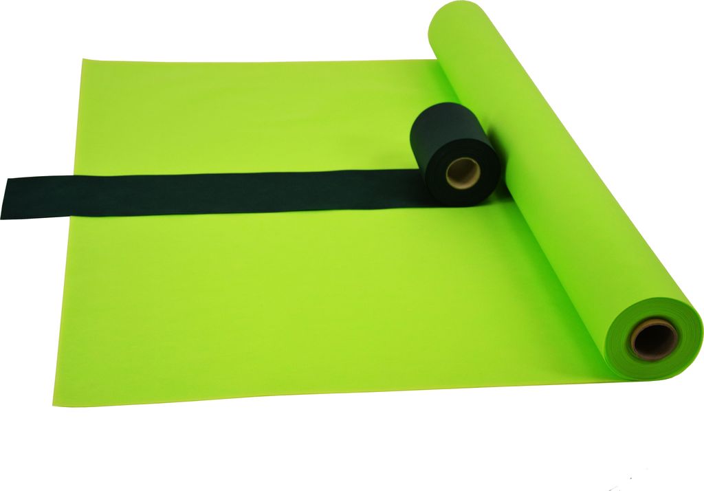 Sensalux Kombi-Set 1 Tischdeckenrolle 1,5m x 25m apfelgrün + Tischläufer 15cm grün