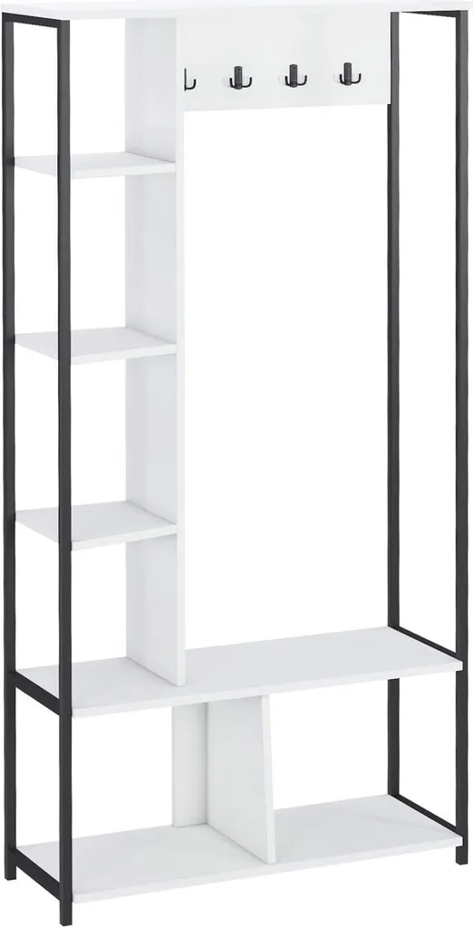 Vestiaire moderne en acier et bois Caigua 182 cm Rebecca Mobili Gris
