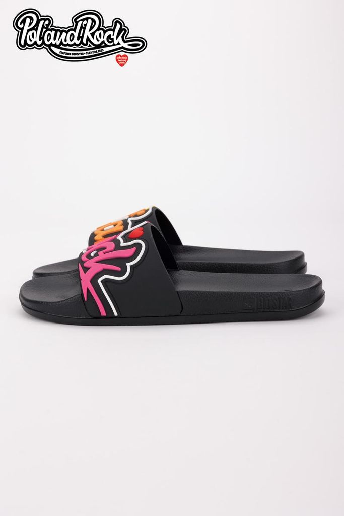 Klapki Pol'and'Rock Festival X Big Star SS174508 Czarne 40 Zdjęcie produktu 