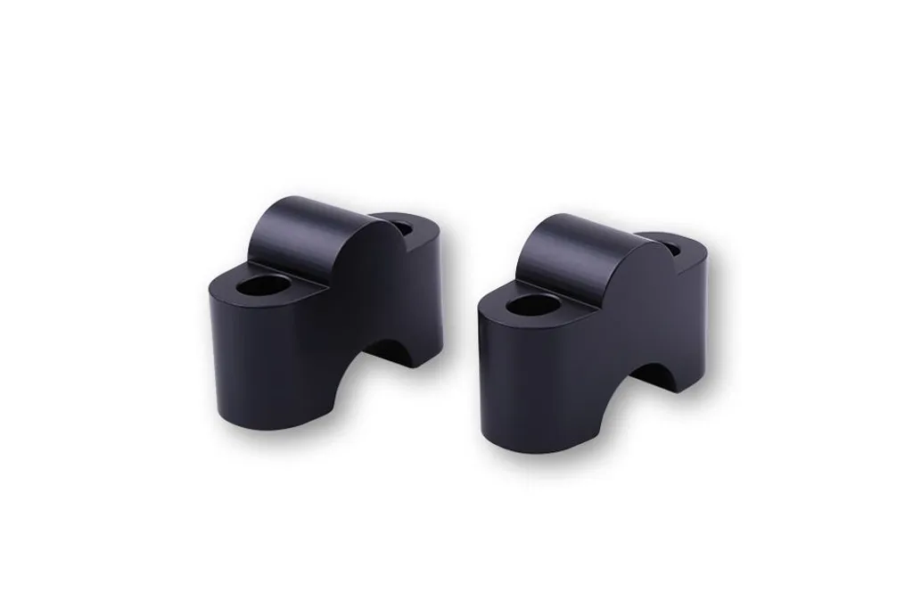 Chevilles d'écartement LSL 25mm noir : adaptateur de guidon universel