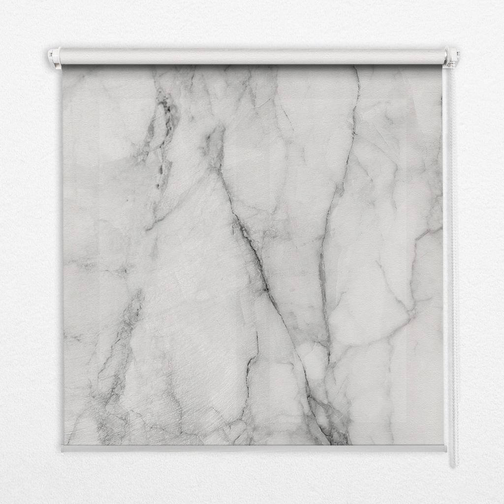 Seitenzug-Rollo Fensterrollo Jalousie - Lichtdurchlässig Springrollos - 110x180 cm - Grauer Granit