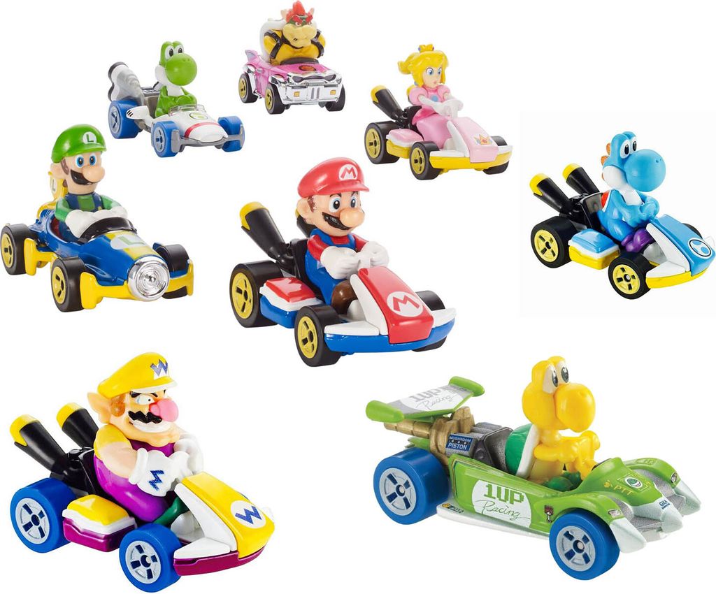 Mattel GBG25, GLP38 - Hot Wheels Mario Kart 1:64 Die-Cast Yoshi