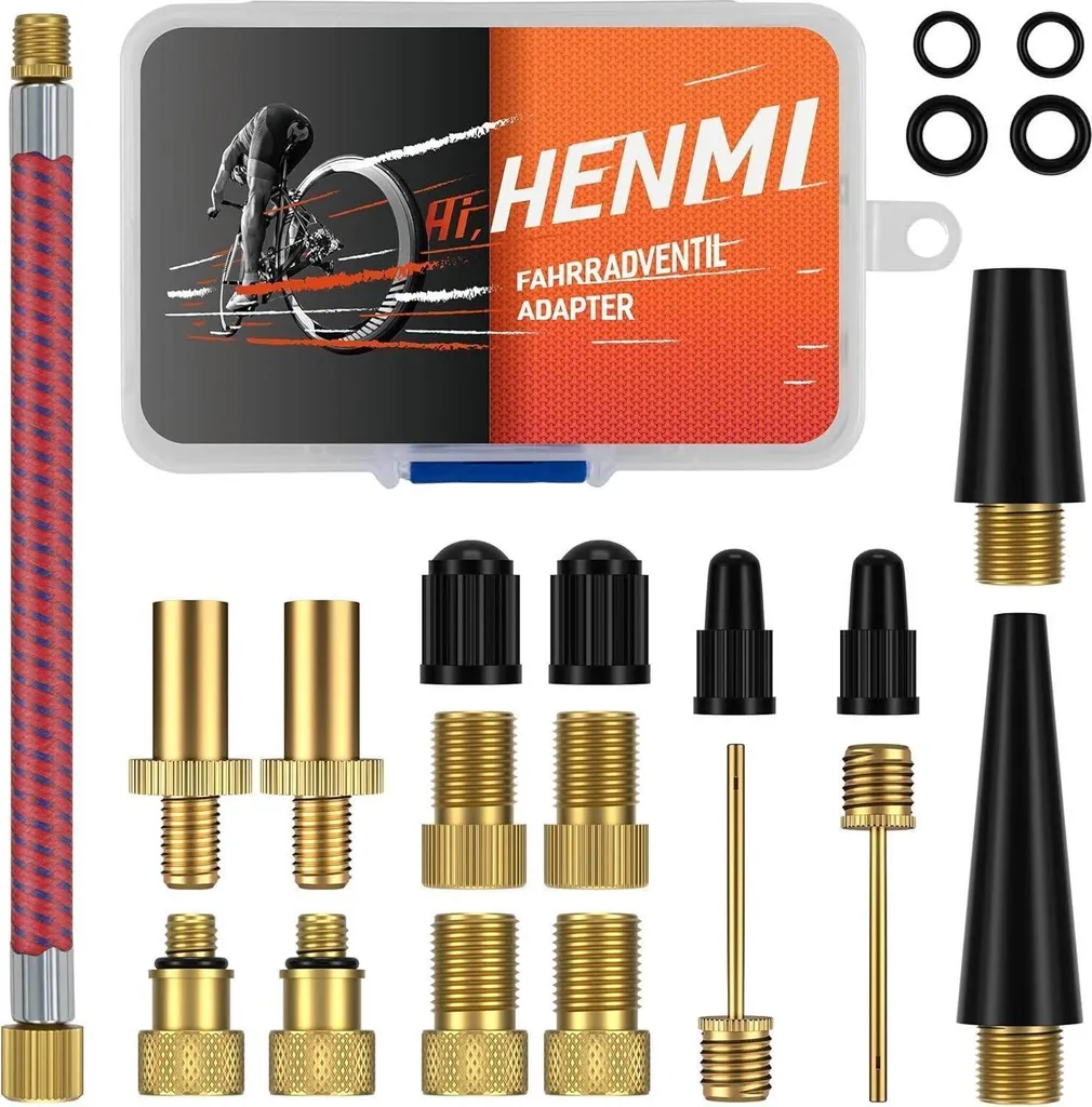 Kit adaptateur valve de vélo universel pour pompe et compresseur 8pcs
