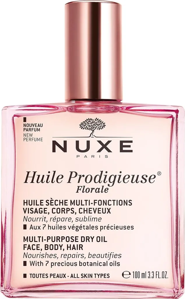 Nuxe, Huile Prodigieuse Multi-Purpose Floral, Body Oil, For Face, Body & Hair, 100 ml
