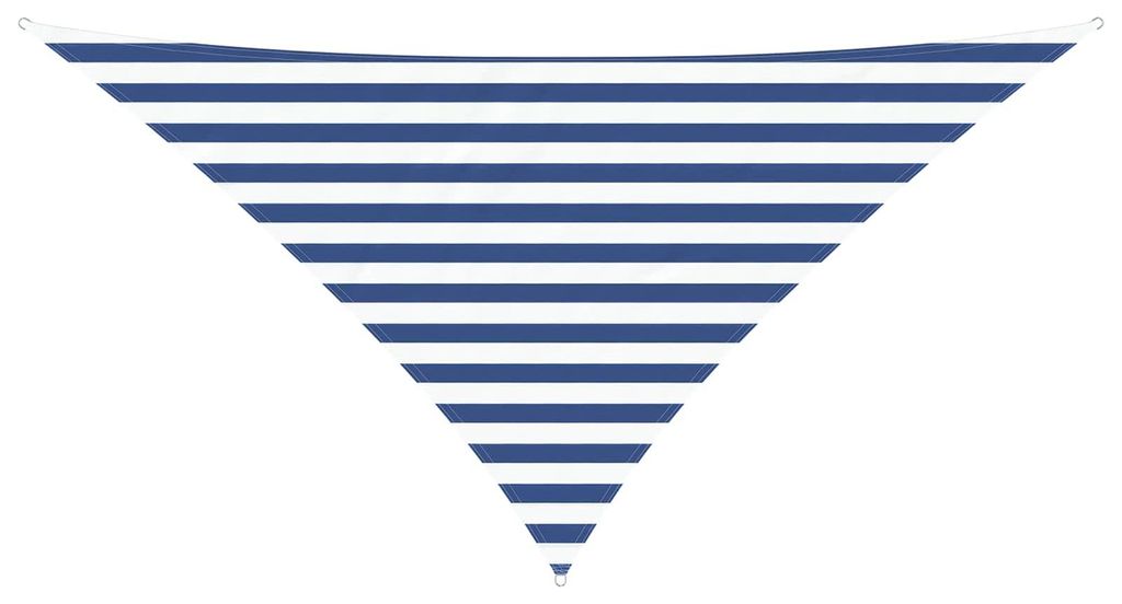 vidaXL Sonnensegel Blau und Weiß 2,5 x 2,5 x 3,5 m