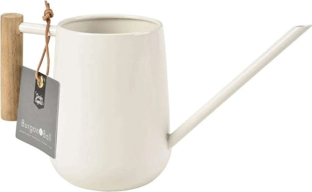 Arrosoir de 7 litres crème de pierre au design ergonomique traditionnel