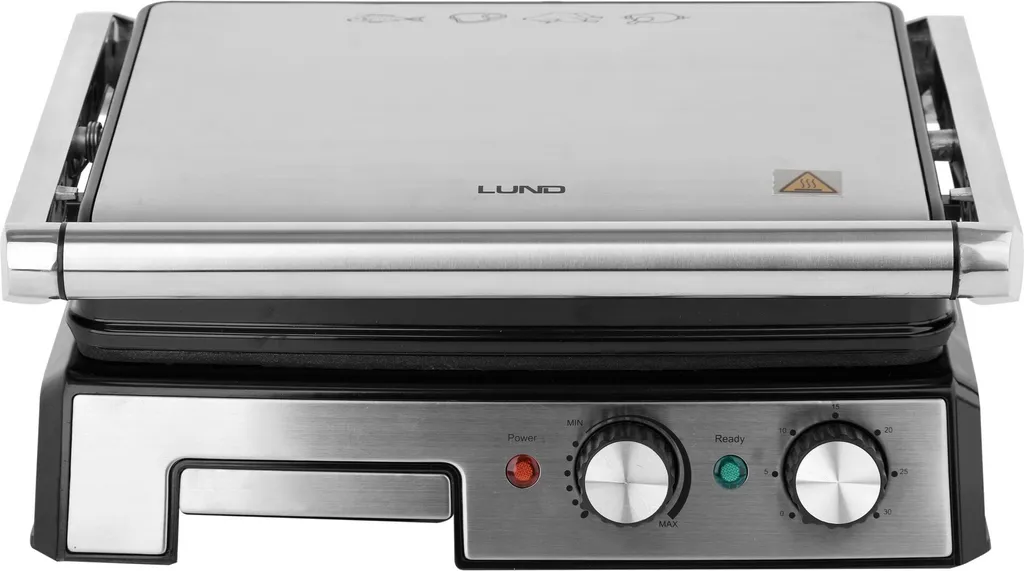 Machine à panini et gril de table LUND 67457 pour viandes et toasts