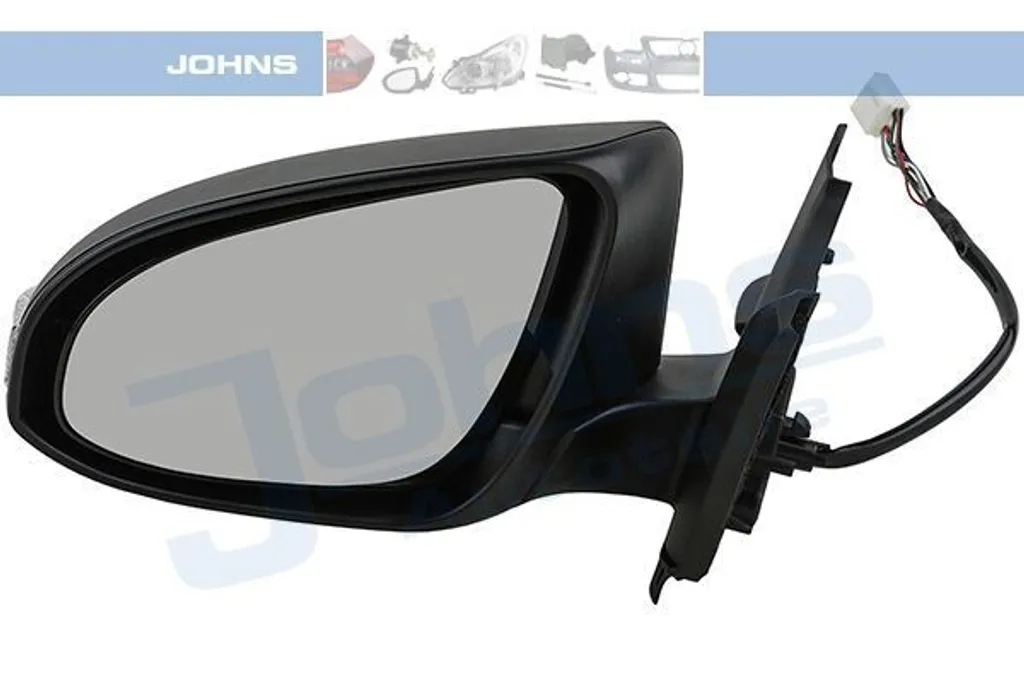 Coque de rétroviseur Johns prête à peindre compatible Audi A6 4G 2011 - 3