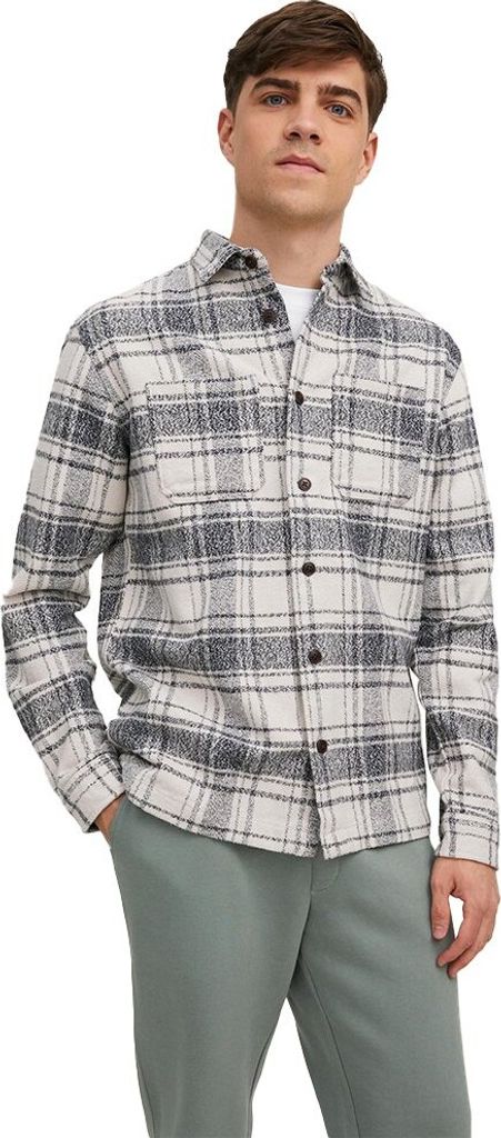 Jack & Jones Logan Check Überhemd Braun M Mann Braun M